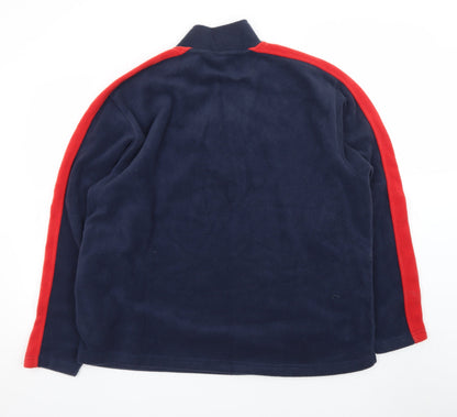 Umbro Men's Blue XL 1/4 Zip Fleece Pullover Sweatshirt