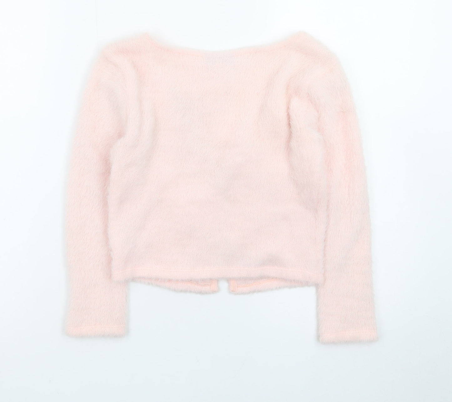 Topshop Women's Pink Petite V-Neck Tie Front Cardigan Size 6