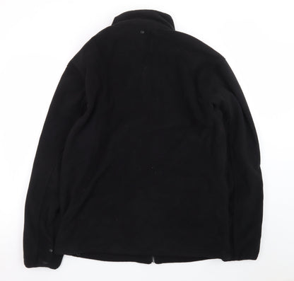 Crane Trail Men's Black XL Fleece Jacket Full Zip Lightweight Outdoor