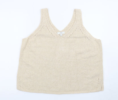 Marks and Spencer Women’s Beige Knit V-Neck Camisole Tank Top XL
