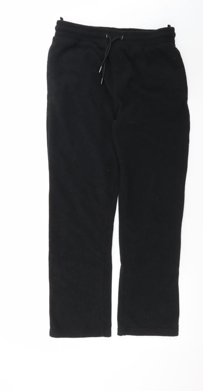 Marks and Spencer Men's Black Fleece Sweatpants Small Regular Fit