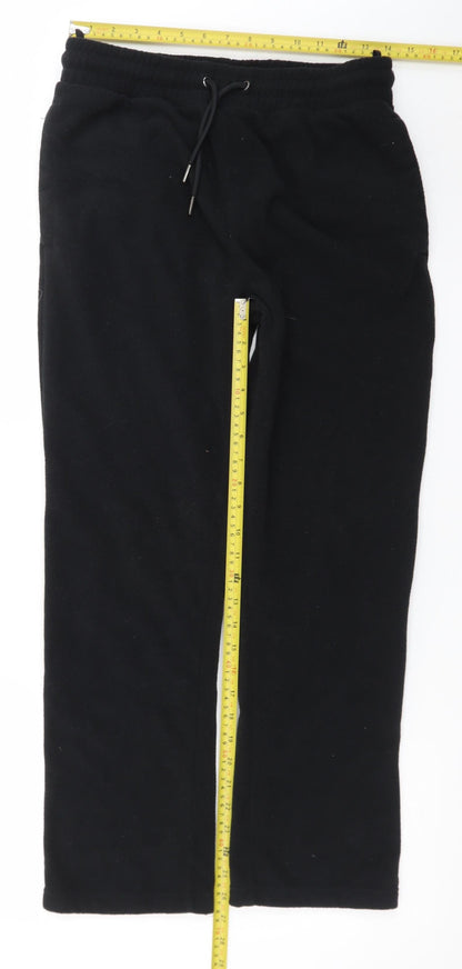 Marks and Spencer Men's Black Fleece Sweatpants Small Regular Fit