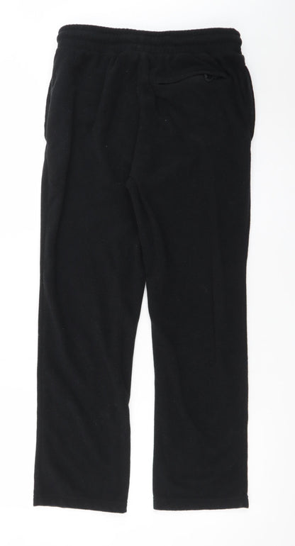 Marks and Spencer Men's Black Fleece Sweatpants Small Regular Fit