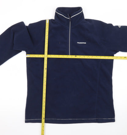 Craghoppers Men's Blue Fleece 1/4 Zip Pullover Sweatshirt L