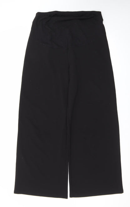 H&M Mama Black Wide-Leg Maternity Trousers Women’s Size L