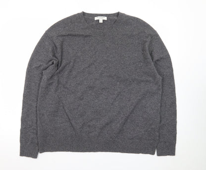 Marks and Spencer Autograph Women Grey Pure Cashmere Crew Neck Jumper Size 20