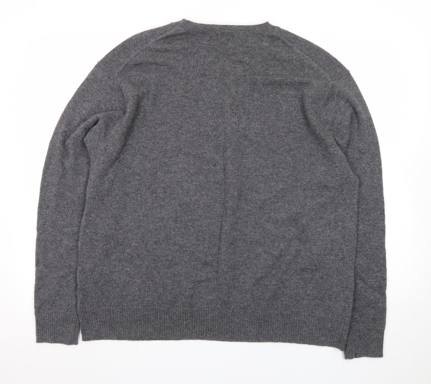 Marks and Spencer Autograph Women Grey Pure Cashmere Crew Neck Jumper Size 20