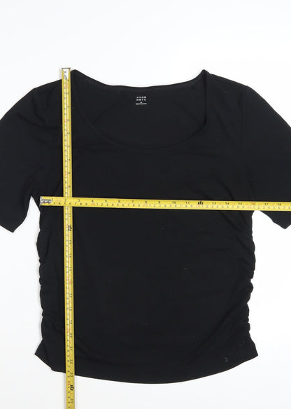 Marks and Spencer Good Move Women's Black Size 16 Stretch Active T-Shirt