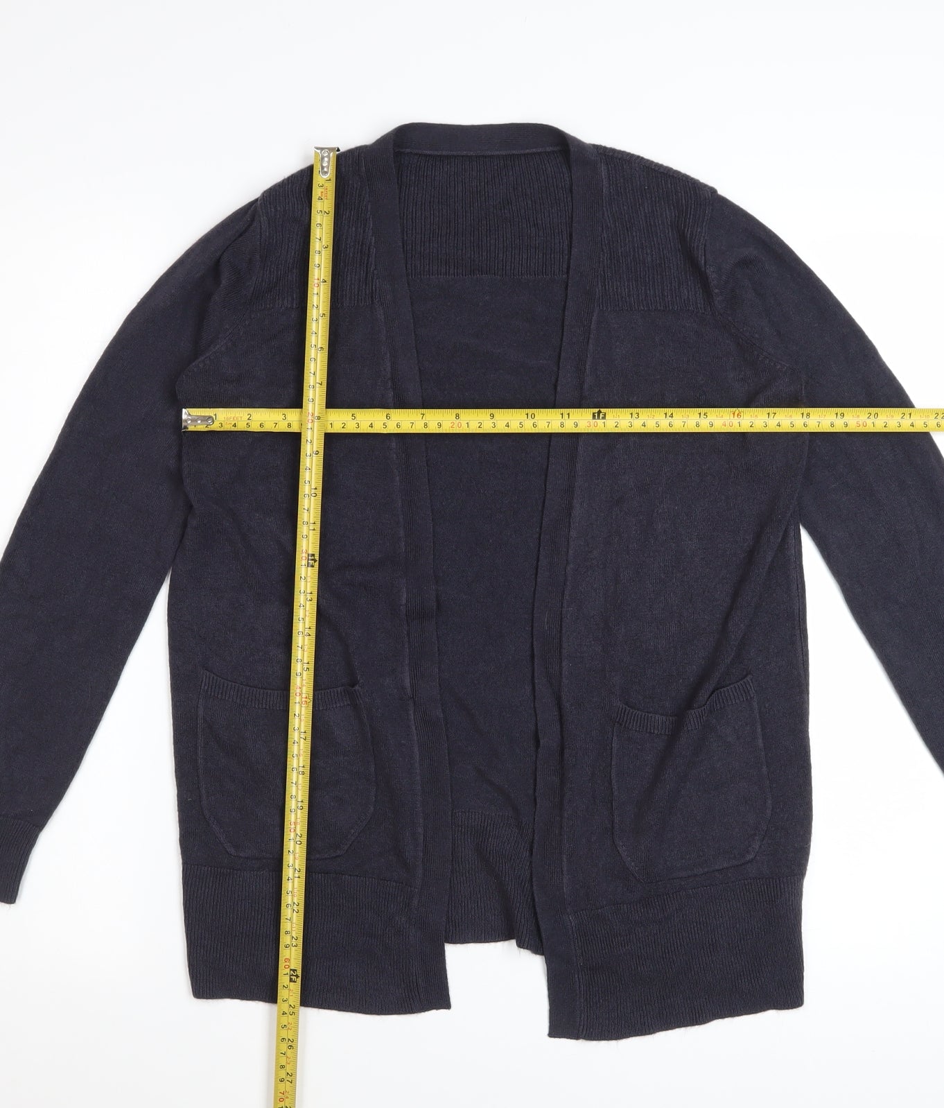 Marks and Spencer Women's Black Acrylic Long Sleeve Cardigan Size S
