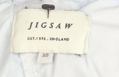 Jigsaw Womens Blue Cropped Relaxed Fit Denim Jeans Size 30