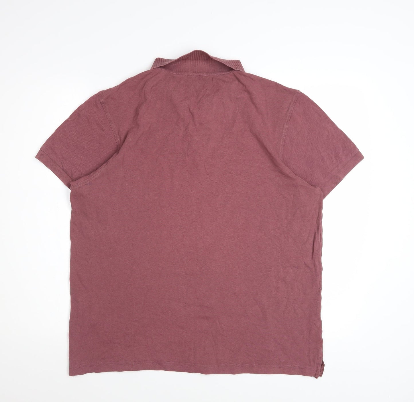 Sunspel Men's Brown XL Cotton Polo Shirt Short Sleeve Casual