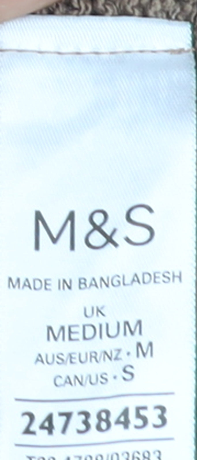 Marks and Spencer Women Brown Open-Knit Short Sleeve Cotton Jumper M
