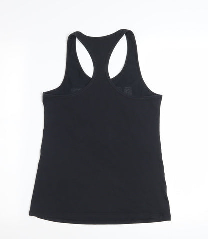 Nike Women's Black Dri-FIT Racerback Tank Top S Athletic Fit