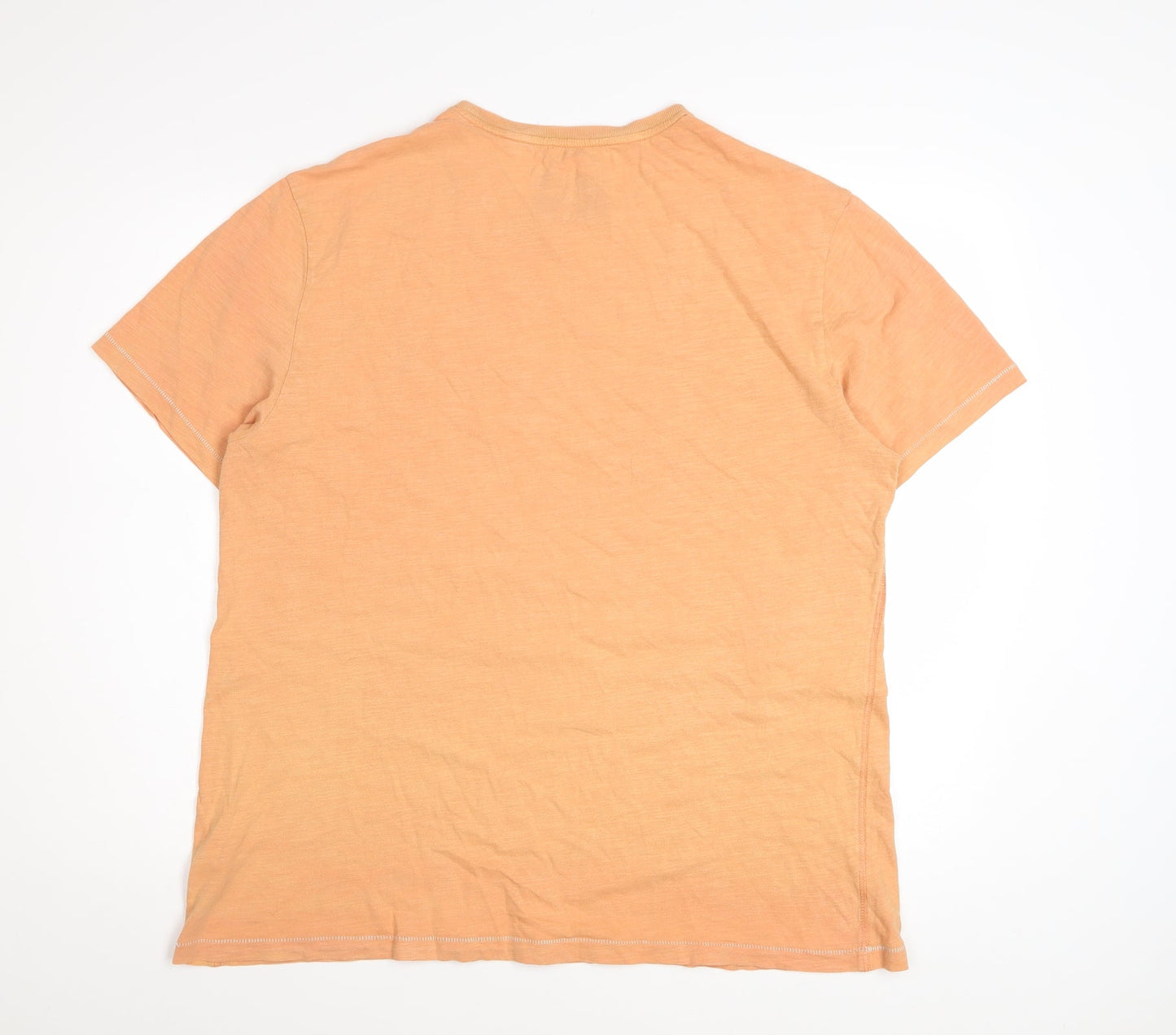 Marks and Spencer Men’s Orange California Surf Graphic Crew Neck T-Shirt Size L