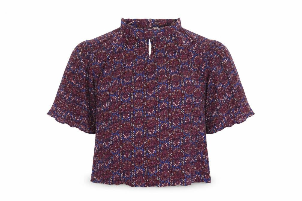 Front view of Lee Cooper Women's Multicoloured Geometric Tunic Blouse M