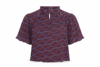 Front view of Lee Cooper Women's Multicoloured Geometric Tunic Blouse M