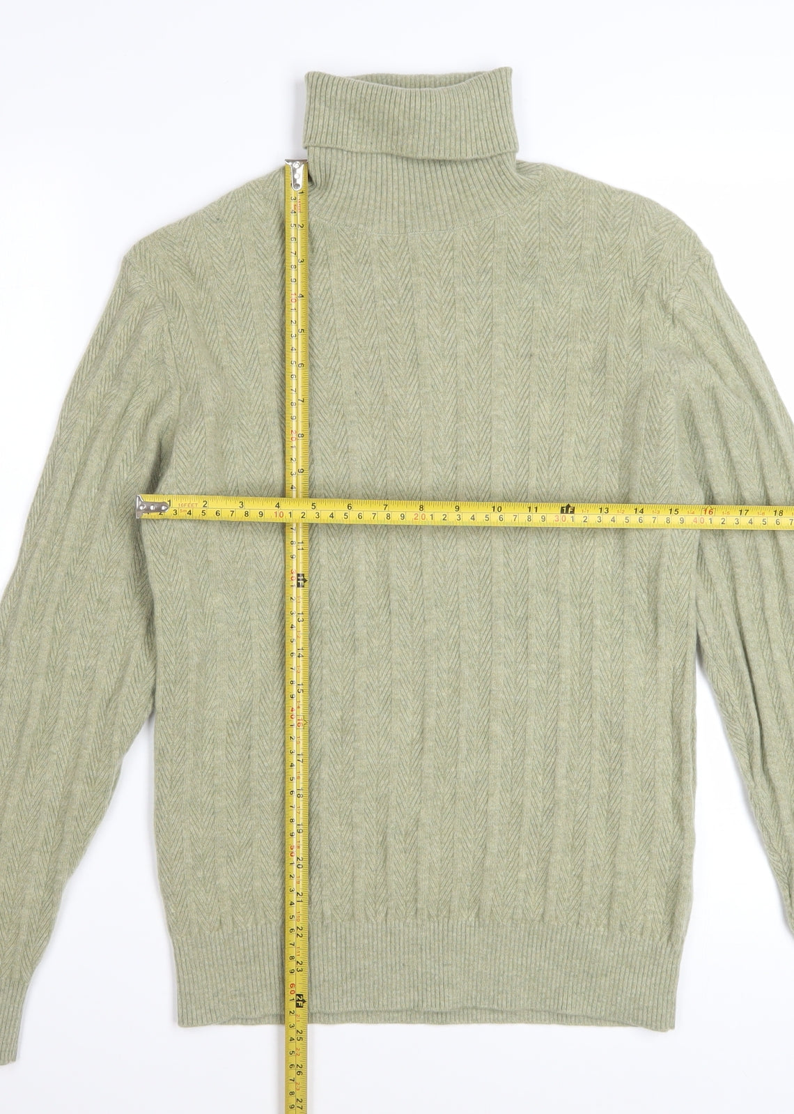 Marciano by Guess Womens Beige Roll Neck Cashmere Blend Jumper L