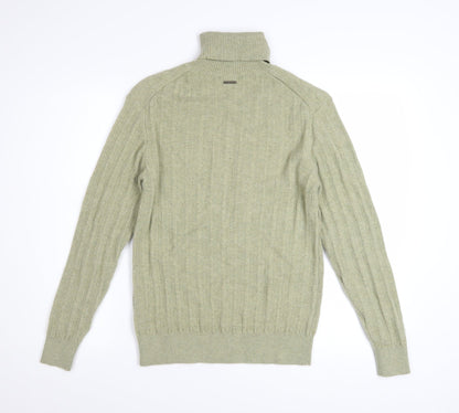 Marciano by Guess Womens Beige Roll Neck Cashmere Blend Jumper L