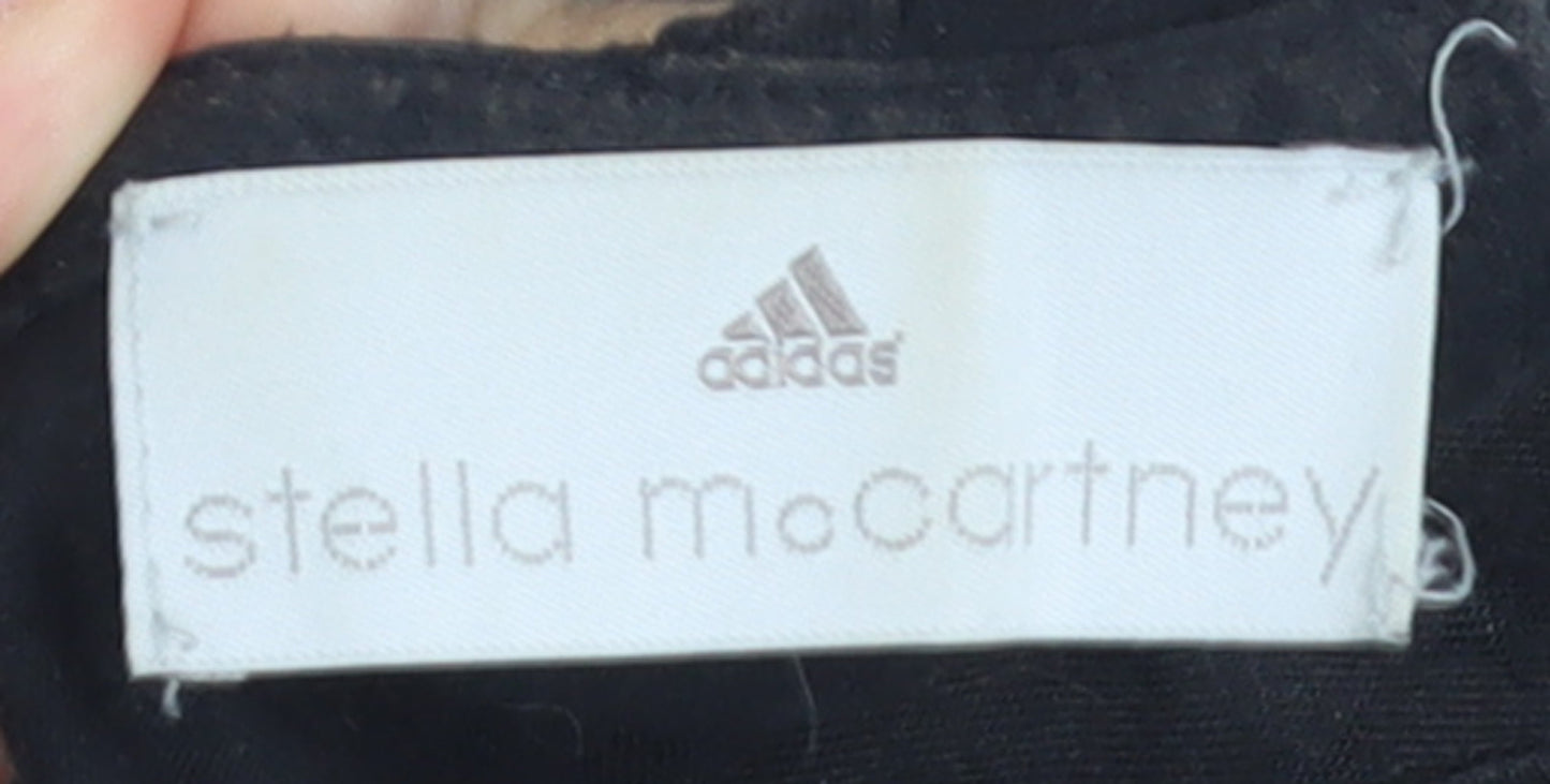 Adidas Stella McCartney Women Black Pullover Hoodie Size M Cotton Blend