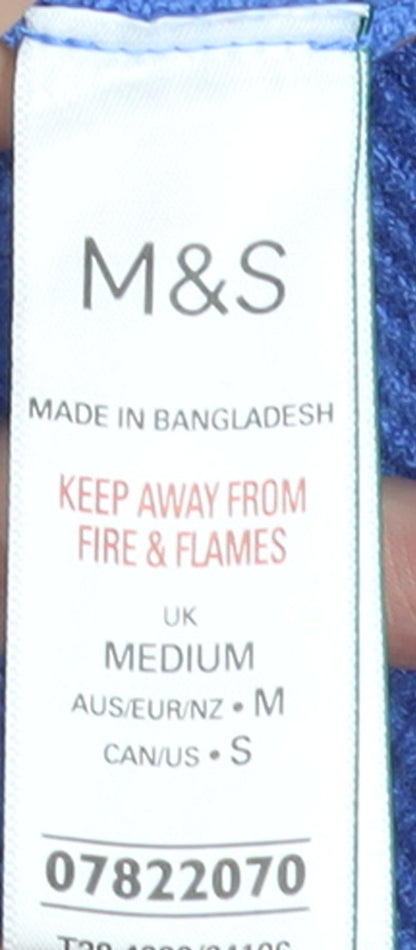 Marks and Spencer Women’s Blue Roll Neck Knit Jumper Size M