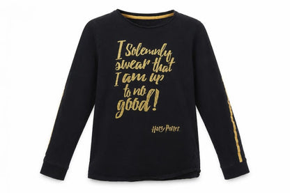 Harry Potter Boys Black Long Sleeve Graphic T-Shirt 11-12 Years