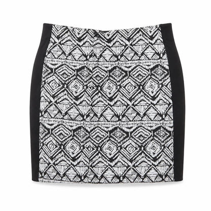 Next Women’s Black Geometric Stretch Pencil Skirt Size 8