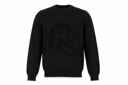 Paul Smith Men's Black Merino Wool V-Neck Pullover Jumper M