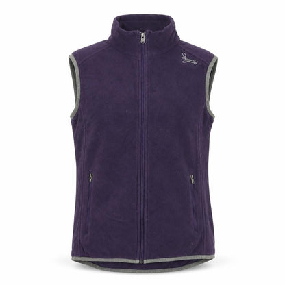 TOG24 Women Purple Fleece Waistcoat Size 10-12 Full Zip Outdoor Vest