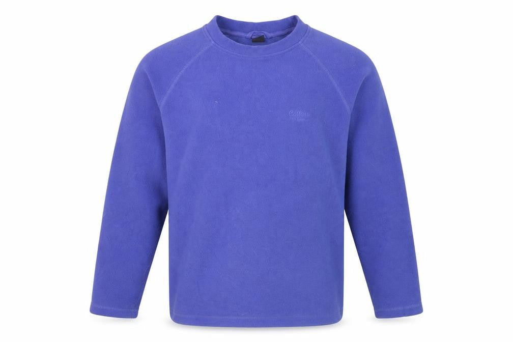 Cotton Traders Men's Purple Fleece Pullover Sweatshirt Size L