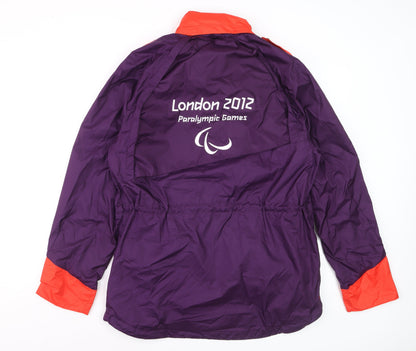 Adidas Women's Purple Waterproof London 2012 Hooded Jacket Size M