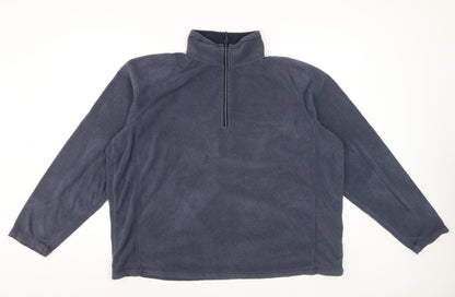 Craghoppers Men's Blue XL Fleece 1/4 Zip Pullover Sweatshirt