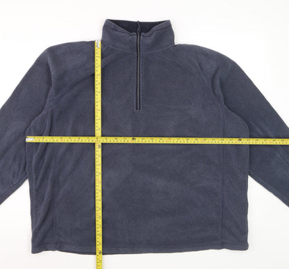 Craghoppers Men's Blue XL Fleece 1/4 Zip Pullover Sweatshirt