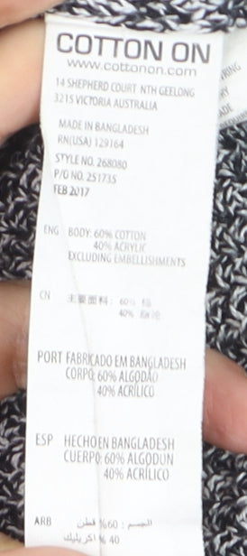 Archy & Co. Women's Grey Knit Pullover Jumper Size M