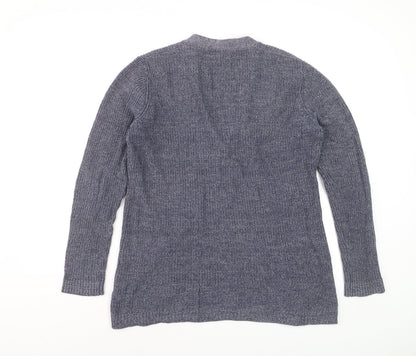 FatFace Women's Blue Size 14 V-Neck Long Sleeve Cardigan