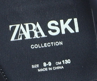 Zara Girls Beige Hooded Ski Puffer Jacket 8-9 Years Waterproof Down