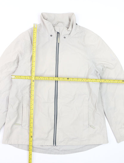 Seasalt Cornwall Women’s Beige Lagoon Waterproof Mid-Length Jacket UK14