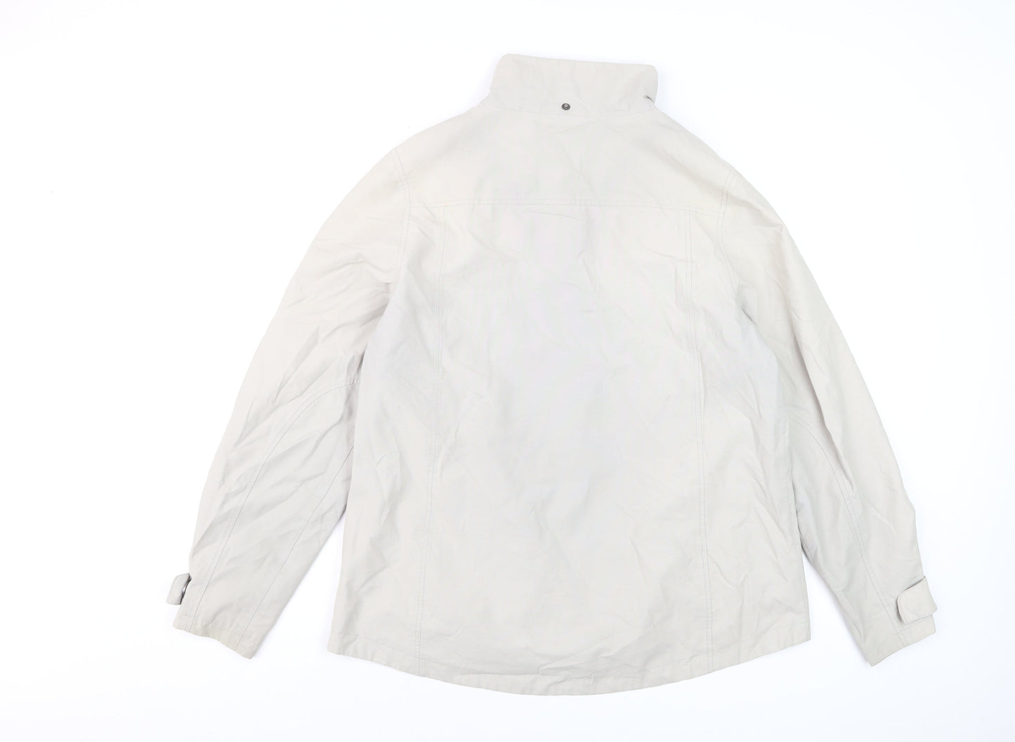 Seasalt Cornwall Women’s Beige Lagoon Waterproof Mid-Length Jacket UK14