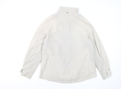 Seasalt Cornwall Women’s Beige Lagoon Waterproof Mid-Length Jacket UK14