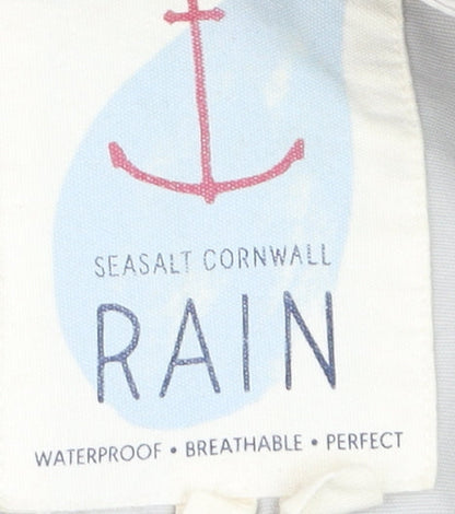 Seasalt Cornwall Women’s Beige Lagoon Waterproof Mid-Length Jacket UK14