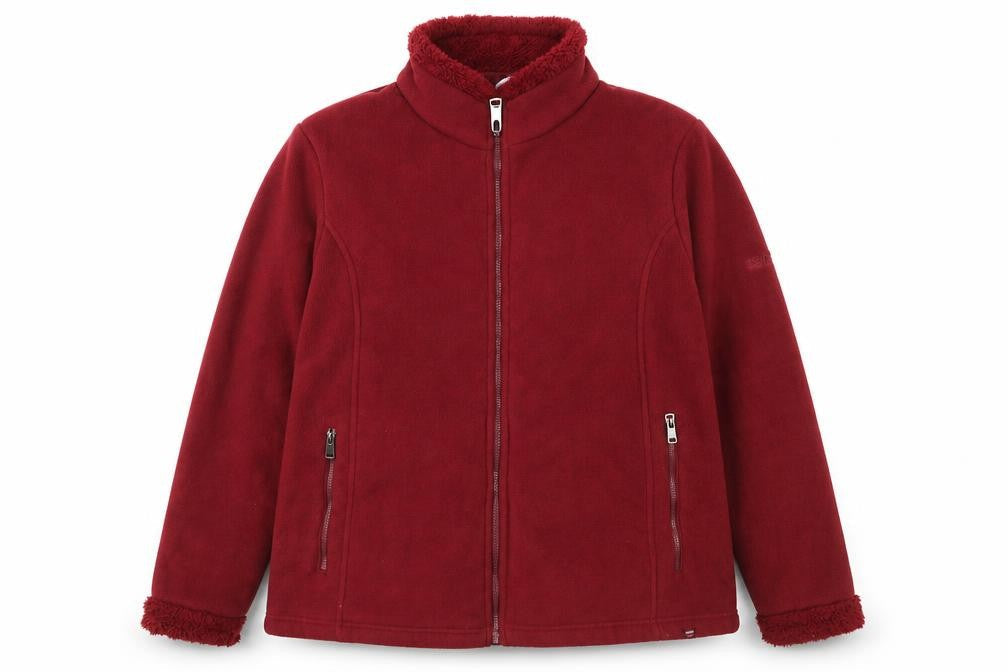 Regatta Women's Red Fleece Jacket Size 24 Full Zip Outdoor