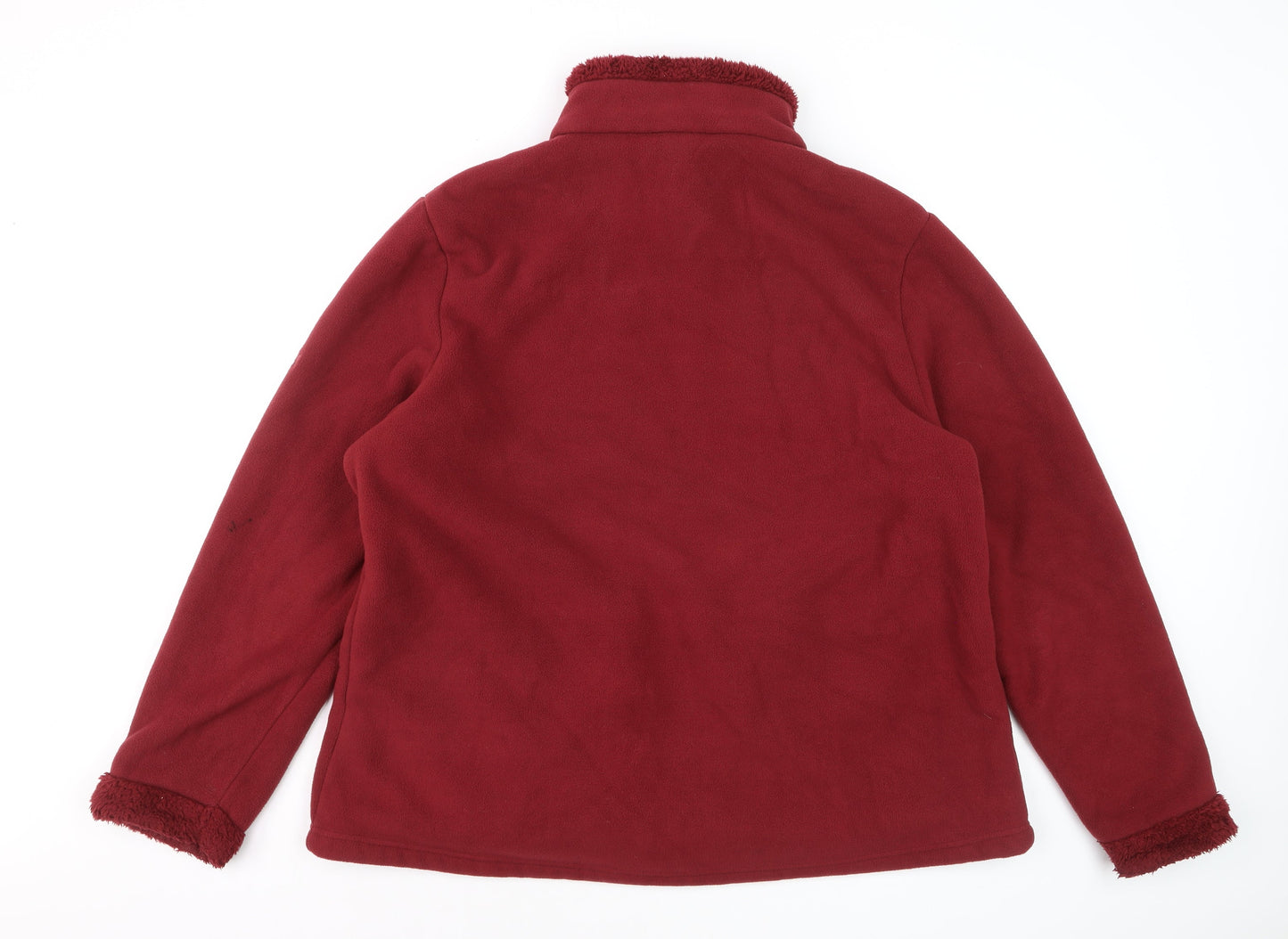 Regatta Women's Red Fleece Jacket Size 24 Full Zip Outdoor