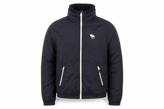 Abercrombie & Fitch Men’s Blue Nylon Bomber Jacket Size S