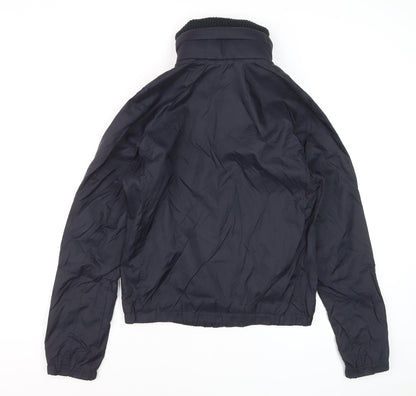 Abercrombie & Fitch Men’s Blue Nylon Bomber Jacket Size S