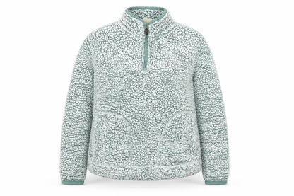 Weird Fish Women's Grey 1/4 Zip Fleece Sweatshirt Size 10