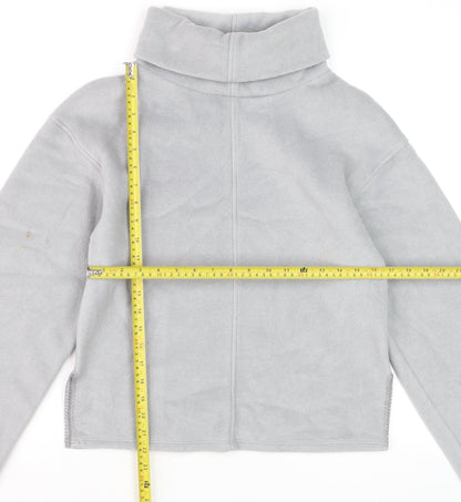 Marks and Spencer Women’s Grey Roll Neck Fleece Sweatshirt Size S