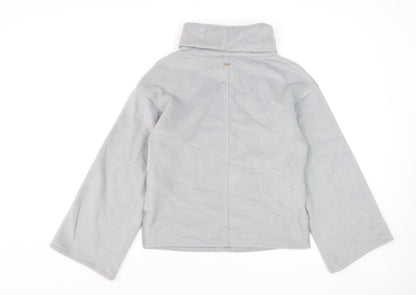 Marks and Spencer Women’s Grey Roll Neck Fleece Sweatshirt Size S
