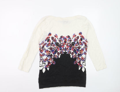 Next Women's Multicoloured Floral Knit Pullover Jumper UK 10