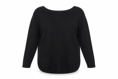 Stella Morgan Womens Black Bow Back Long Sleeve Knit Jumper UK10