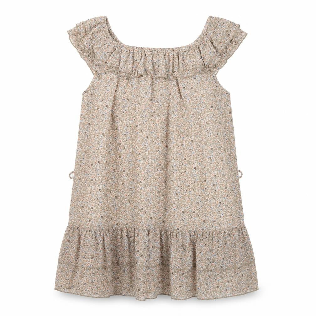 Dorothy Perkins Women’s Beige Floral Ruffle Shift Dress Size 14