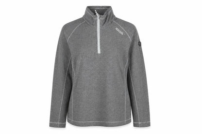 Regatta Great Outdoors Women Grey 1/4 Zip Pullover Sweatshirt UK 14